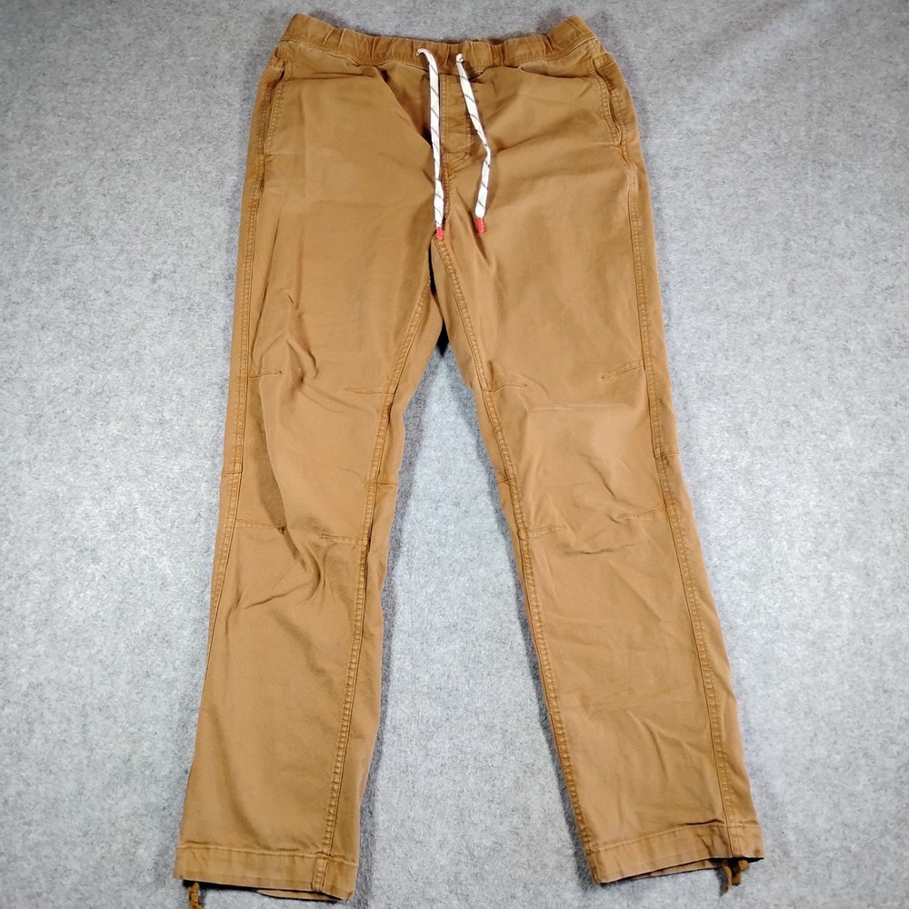 Topo Designs Mens Dirt Pants Duck Brown Organic Cotton Canvas Size L Spring 2024